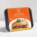 Grilled Salmon With Spaghetti In Tomato Concasse Sauce